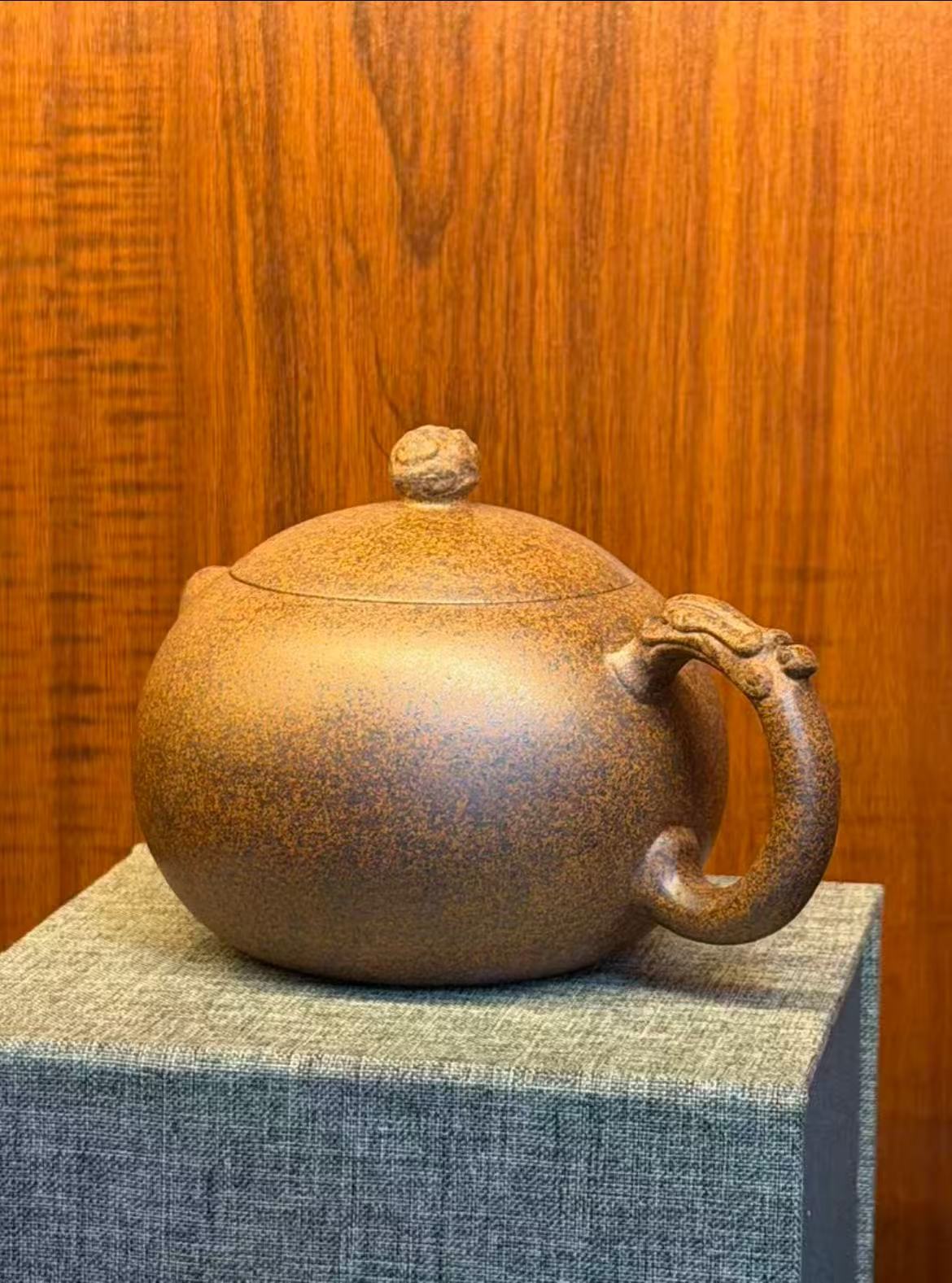 宜兴紫砂壶 龙吟西施 天星泥 