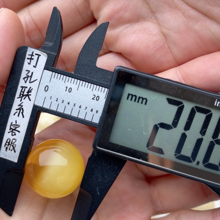 未镶嵌蜜蜡裸石蜜蜡圆珠笑