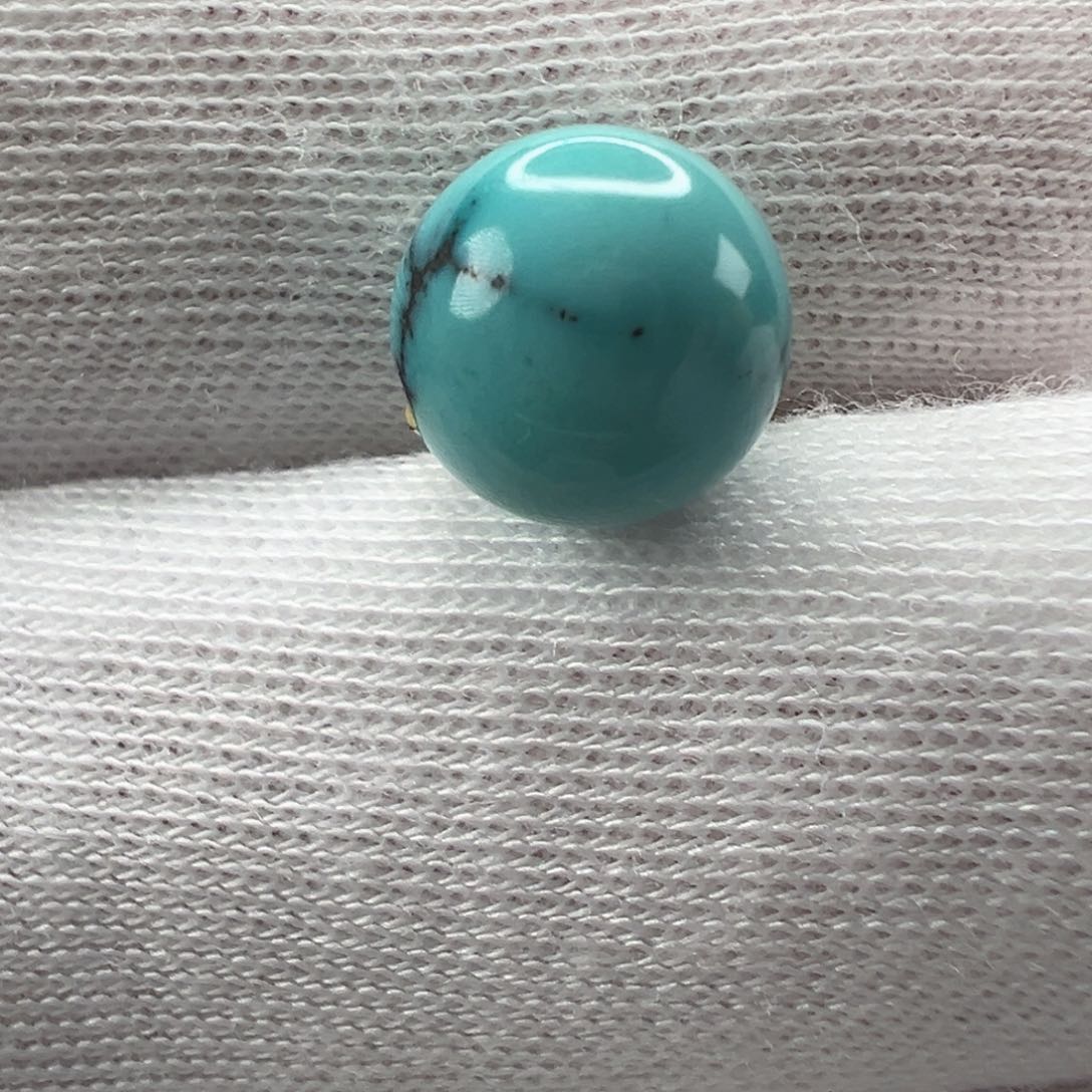 绿松石未镶嵌圆珠9.3