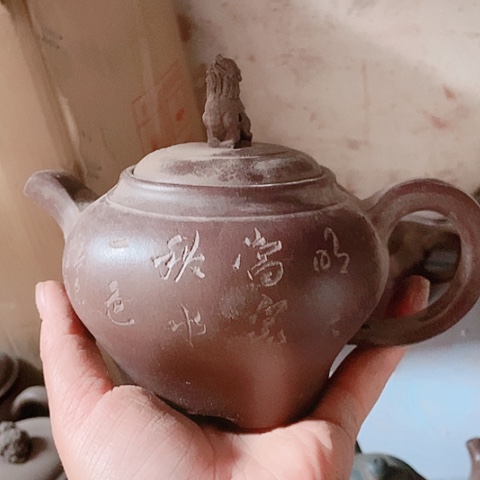 茶杯绿泥宜兴紫砂全手工制作