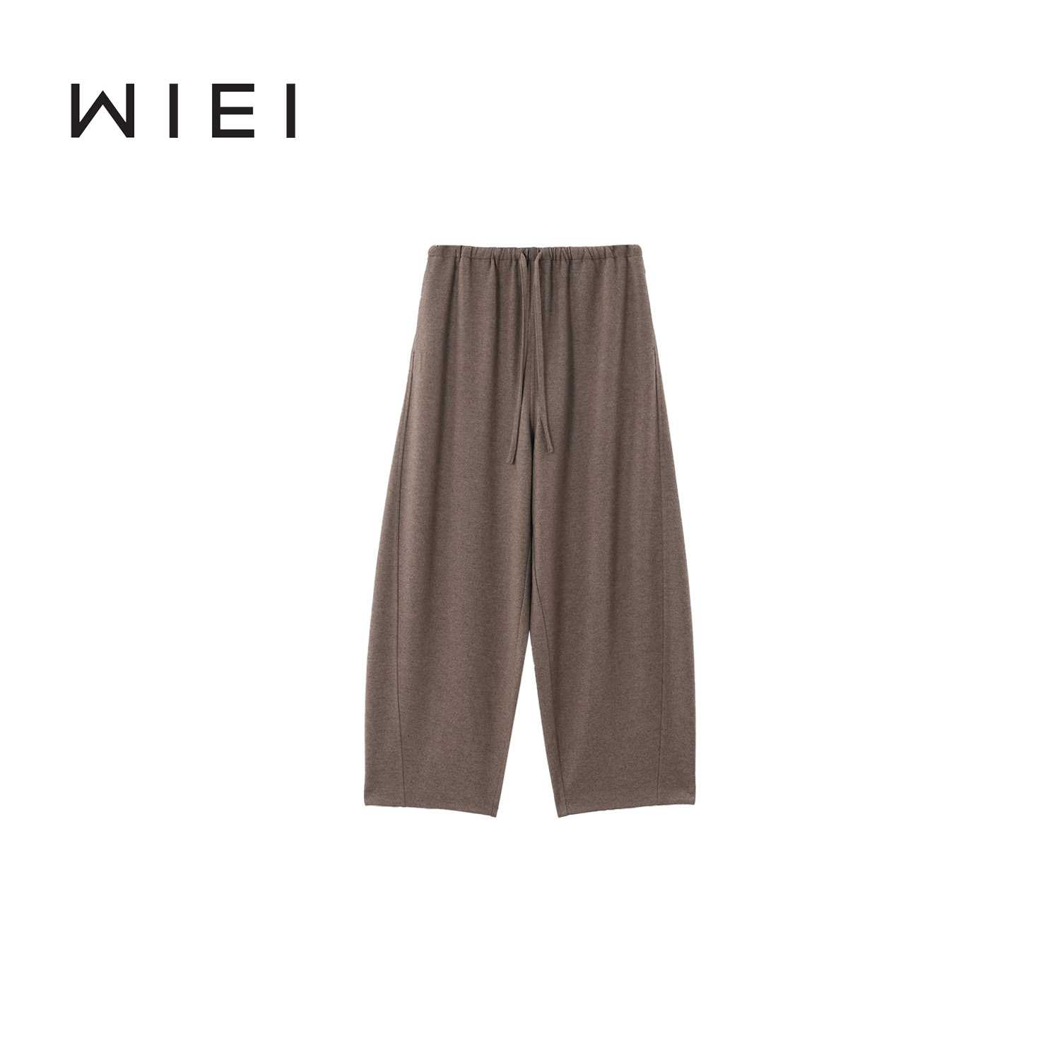 《WI EI》周末裤*松弛高级可机洗针织羊毛抽绳腰奶奶裤W25302180