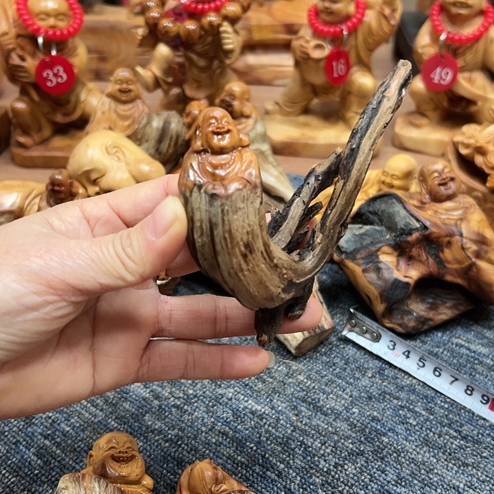 柏木太行崖柏手把摆件