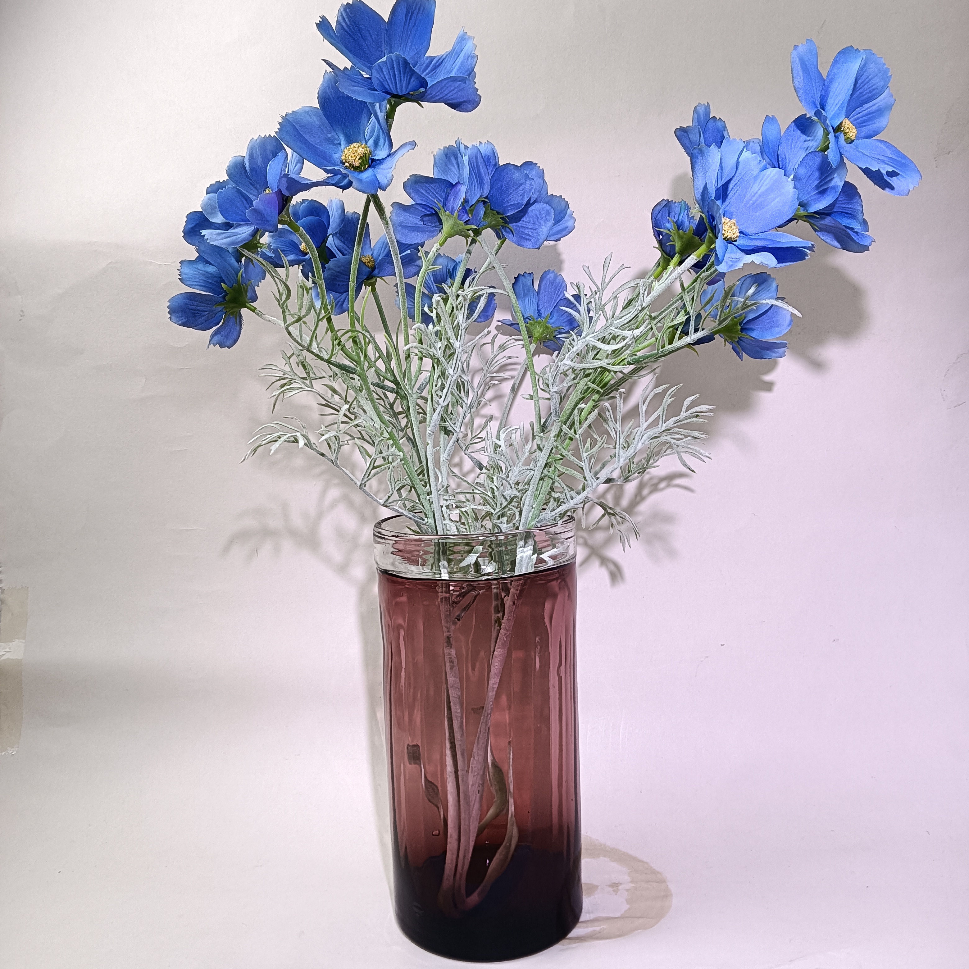 Q109 欧式轻奢不规则琉璃花瓶桌面简约花卉装饰品花器