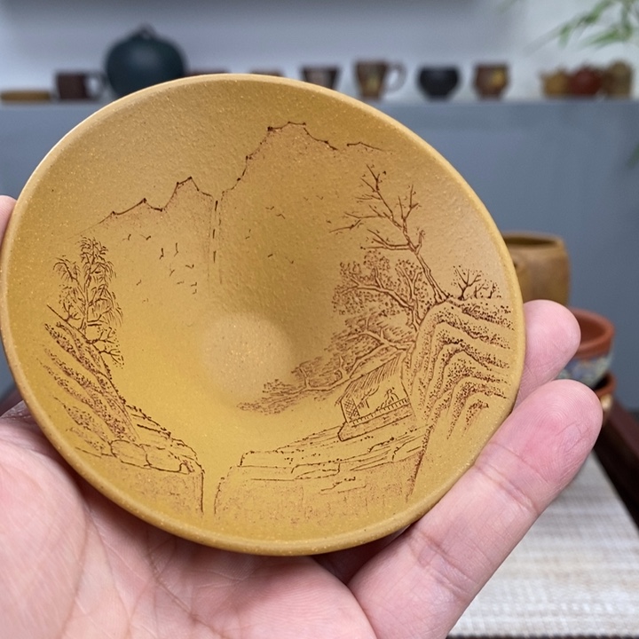 紫砂茶杯宜兴紫砂主人杯