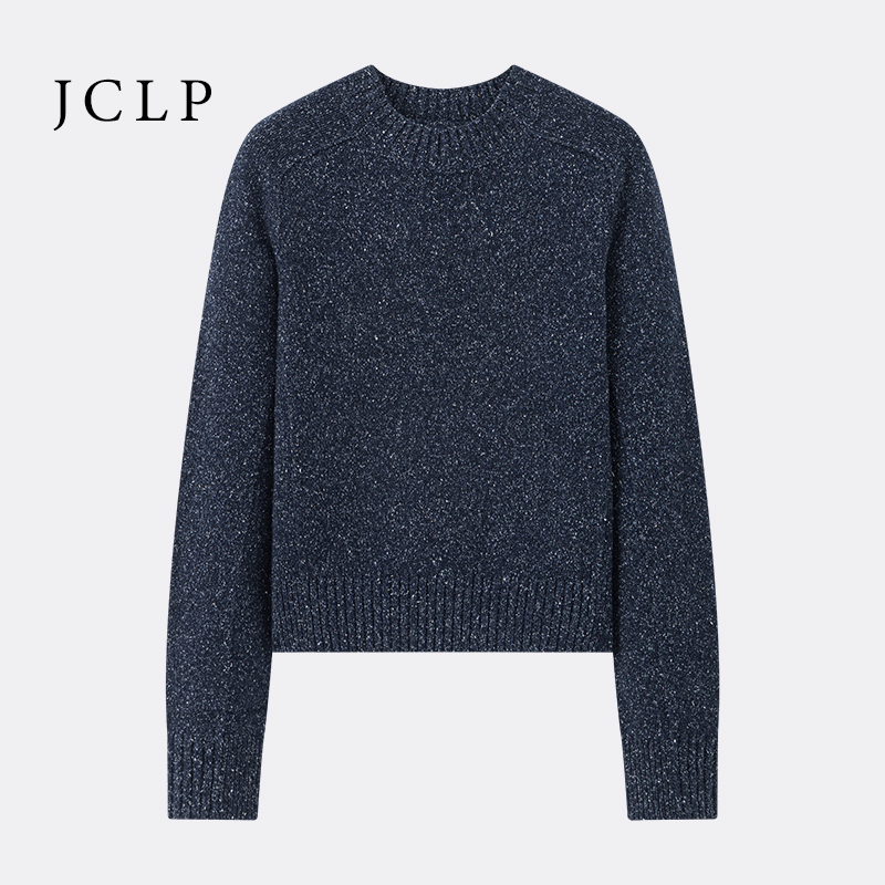 JCLP2025新款简约高领套衫常规羊毛衫衫圆领