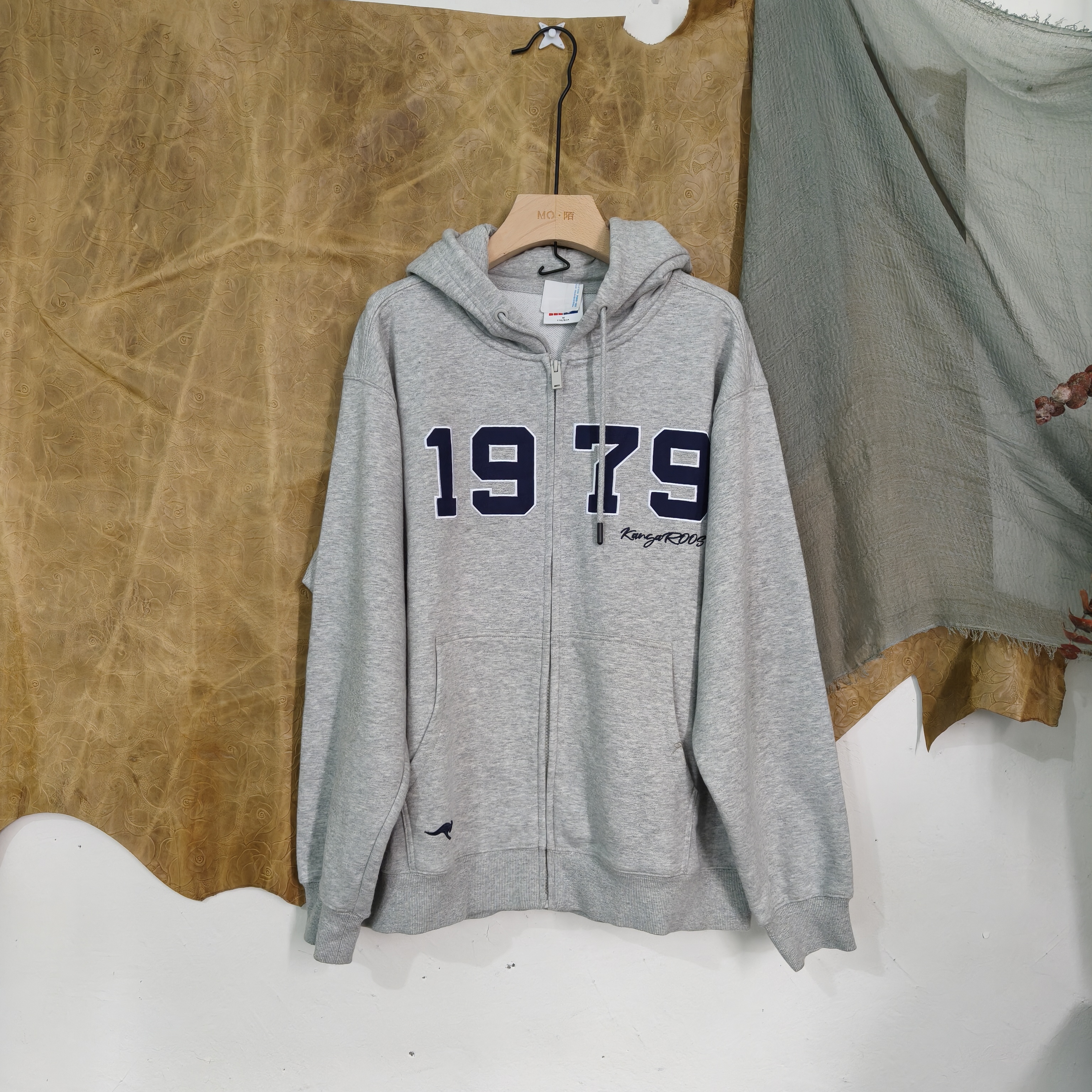 H/袋袋鼠棉混纺毛圈连帽外套NO退换