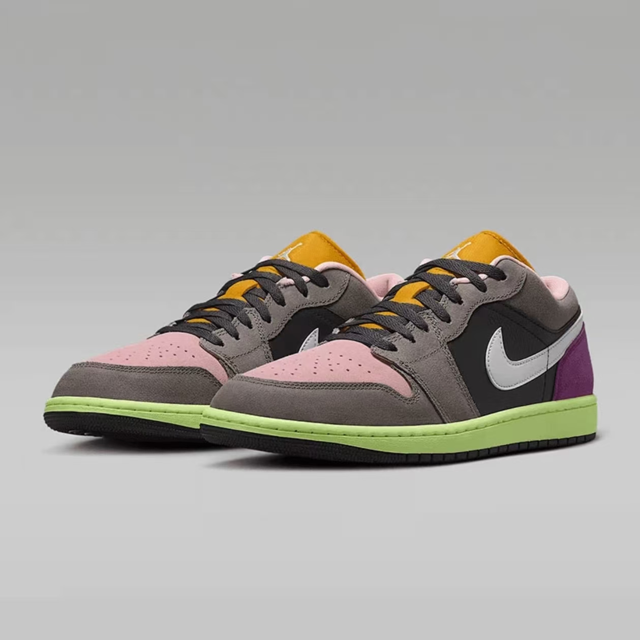 Nike/耐克正品AJ1小丑鞋男子透气休闲板鞋流光风HQ2010-005