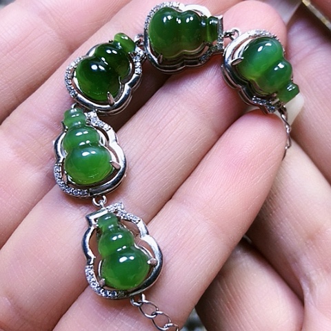 风***觉和田玉银S925镶嵌戒指