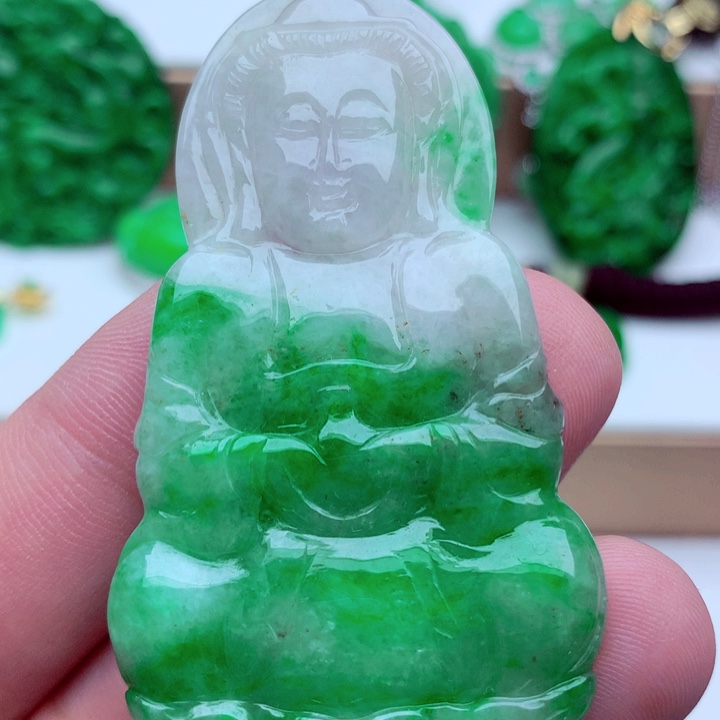 翡翠未镶嵌吊坠(不含链)