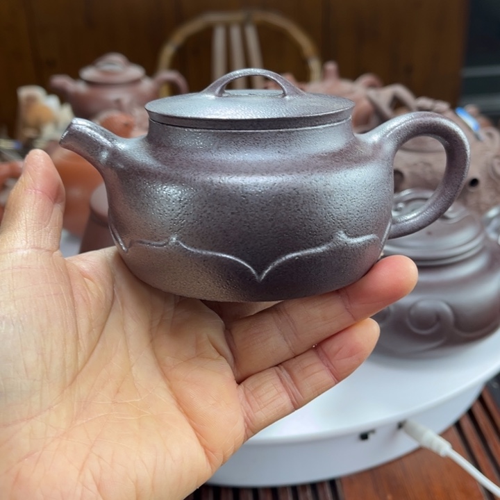 紫砂茶壶紫砂花茶