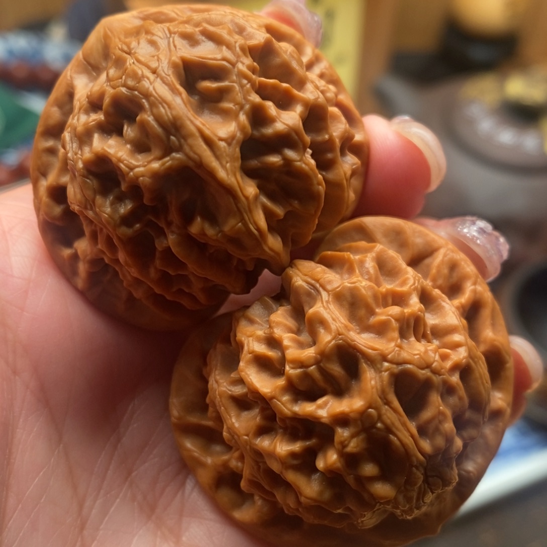 把件文玩核桃42尺寸宫灯狮子头