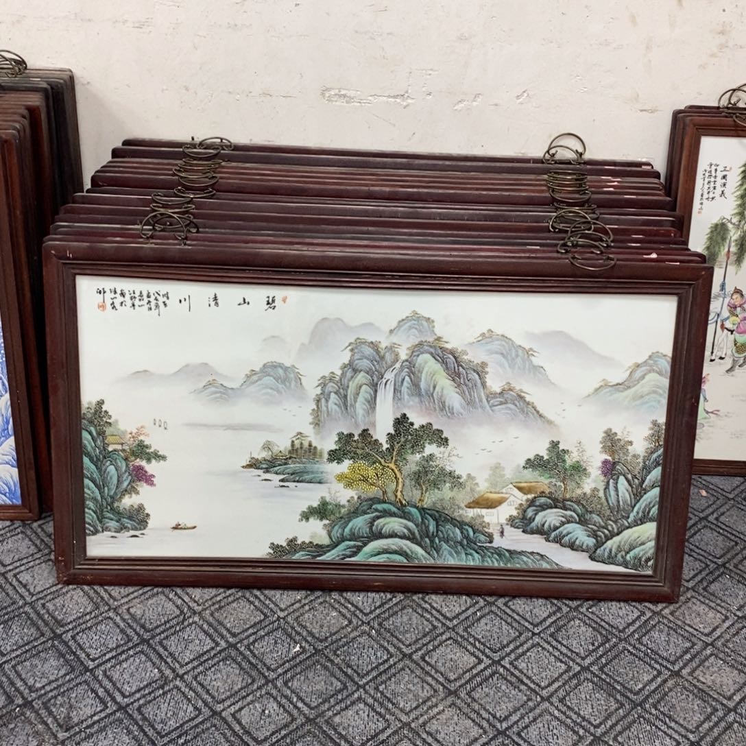 瓷1.2*66*1景德镇瓷板画柴窑烧制