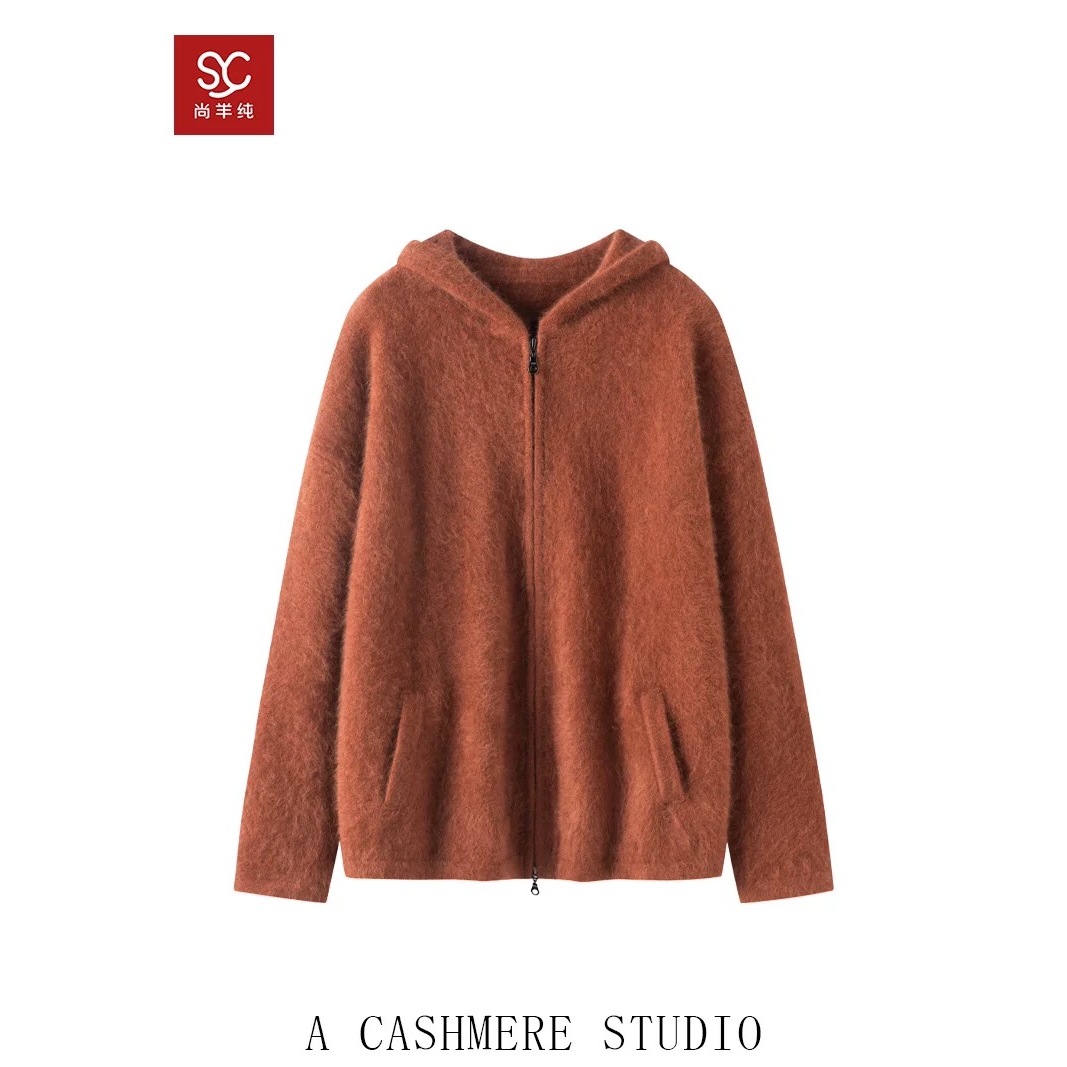 时尚休闲 北美小动物针织开衫 加厚毛衣卫衣外套 ~重磅加厚御寒