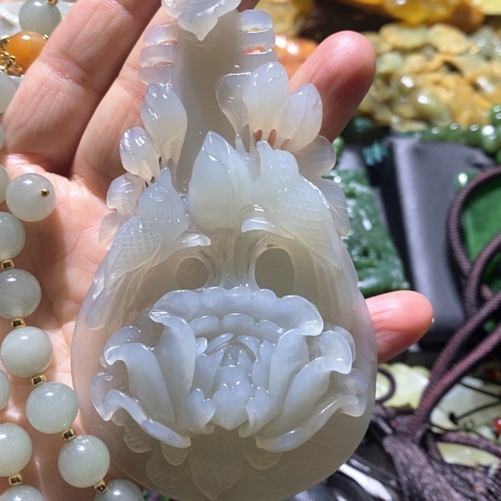 岫玉毛衣链未镶嵌