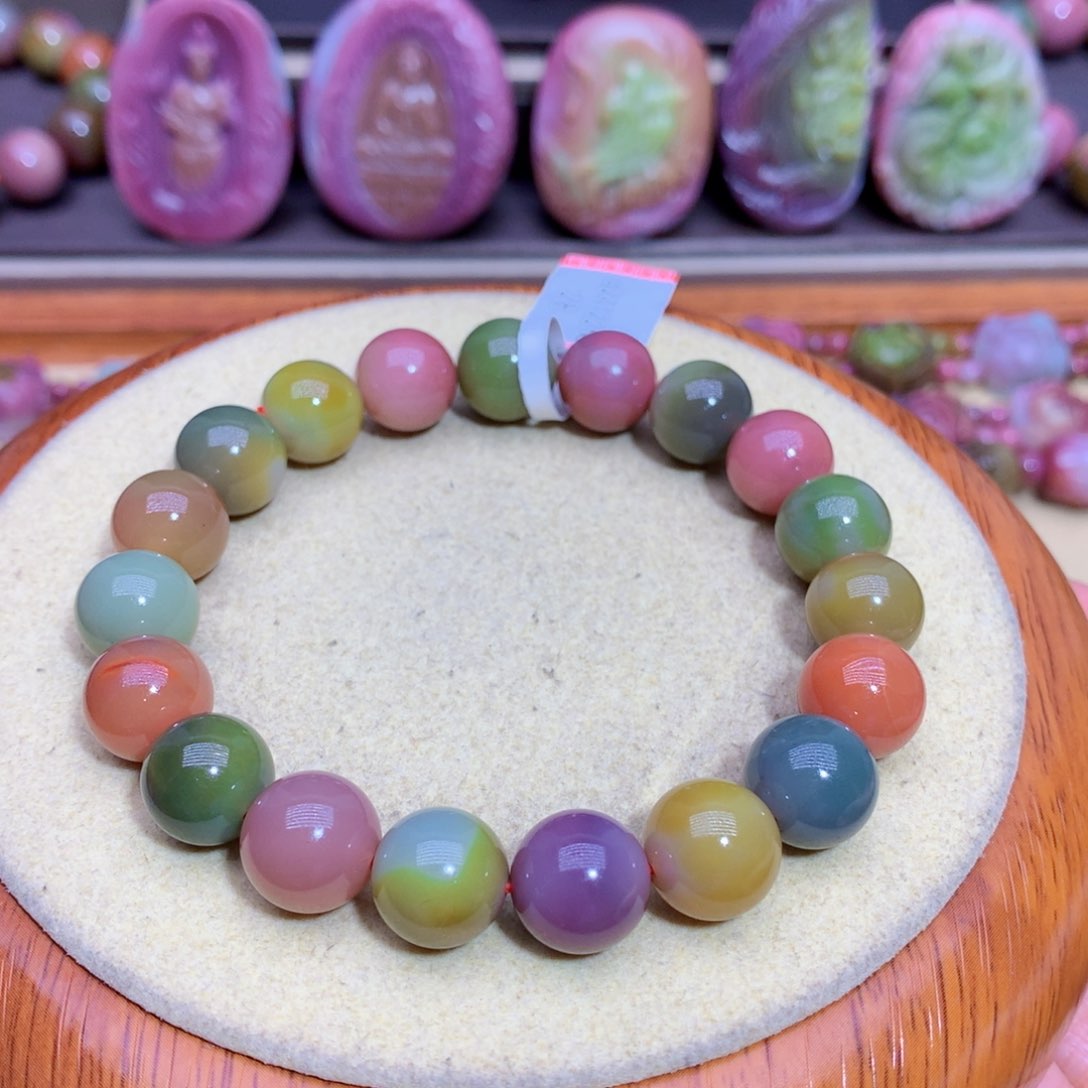 玛瑙手链未镶嵌盐源