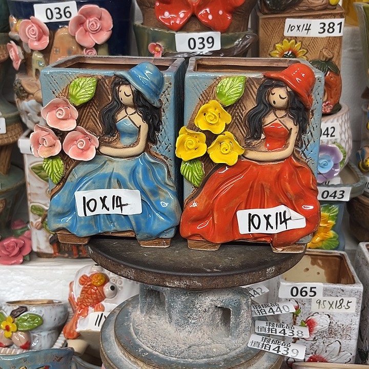 粗陶材质多肉花盆