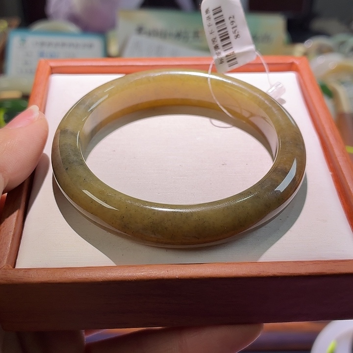 和田玉未镶嵌手镯9 56.57