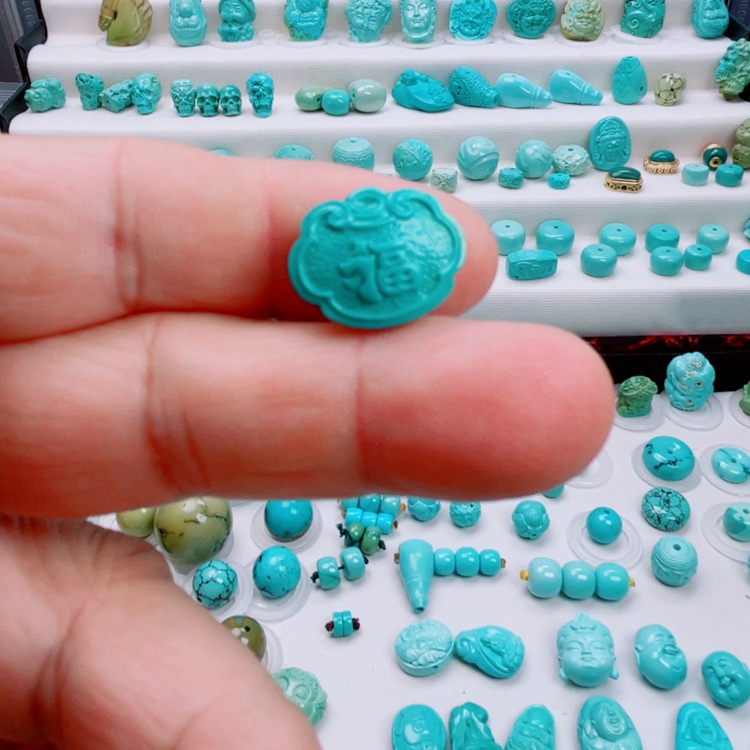 绿松石未镶嵌吊坠(不含链)