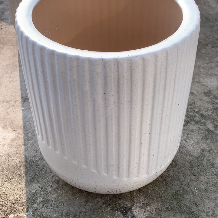 花盆陶瓷的水滴条纹大号