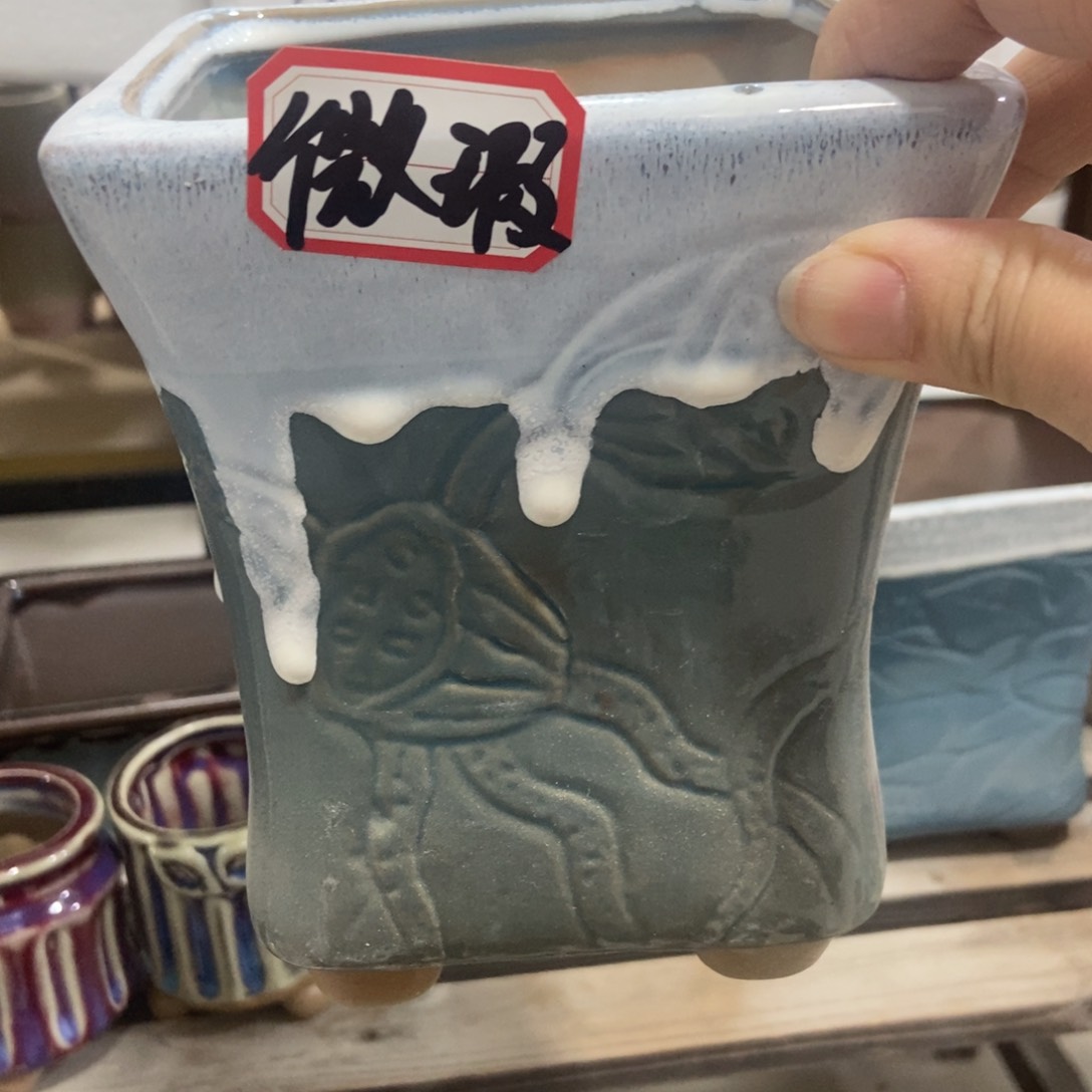 红陶高温陶瓷花盆 