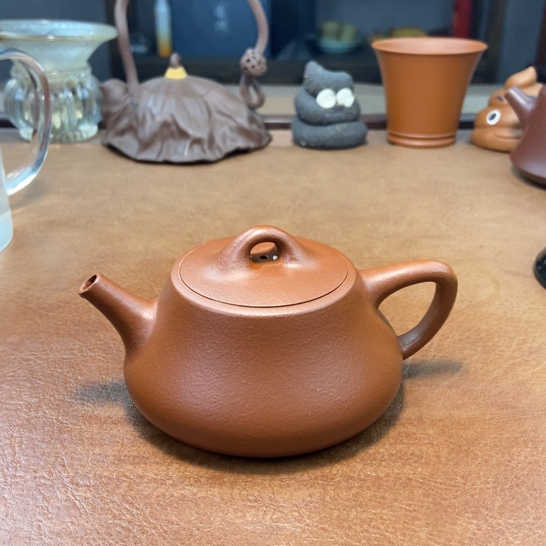 紫砂茶壶柱瓢紫砂壶