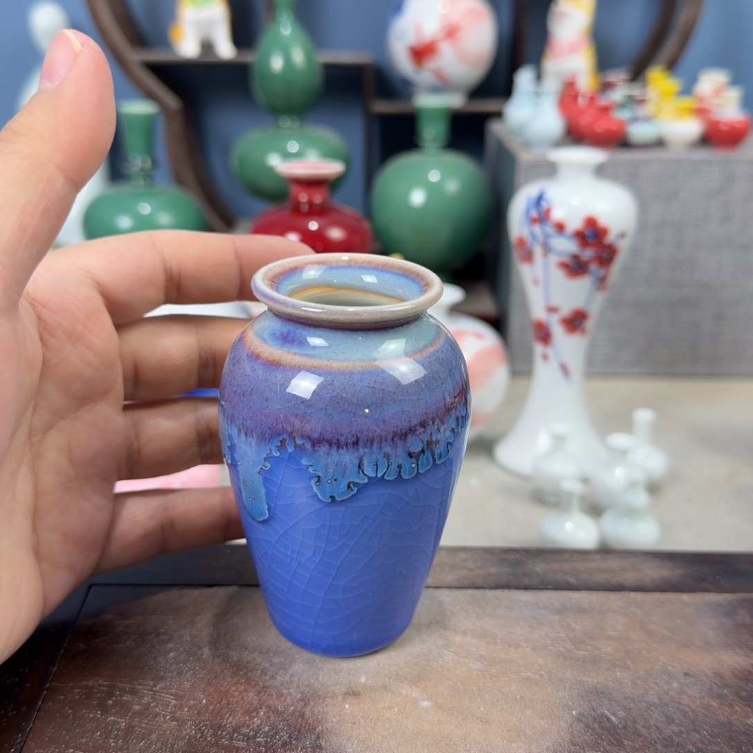 陶瓷手工小花器摆件