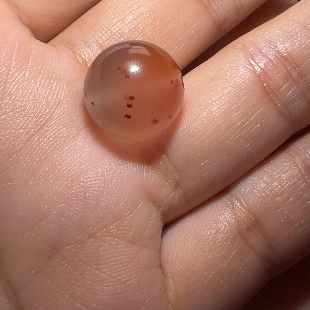 南红玛瑙珠宝奇石未镶嵌冰飘满天星14.5