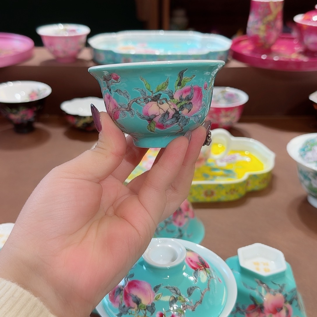 珐琅彩主人杯茶具套装