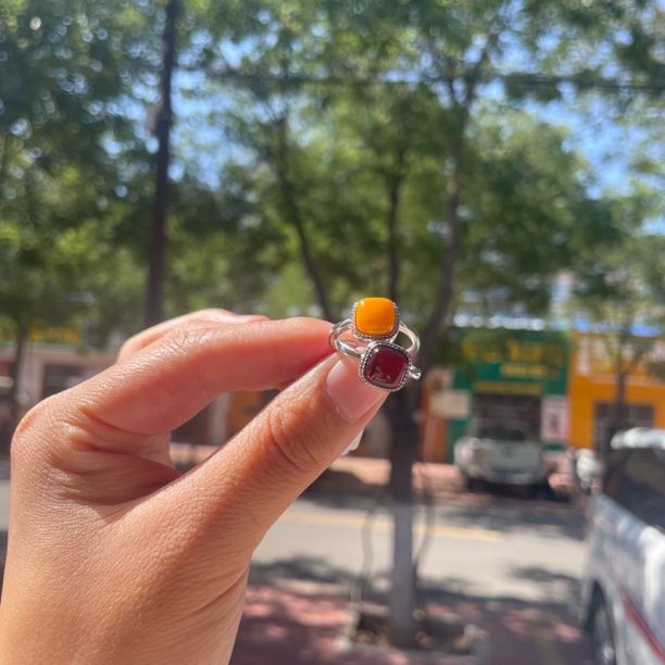 925银戒指 戒指 两色 女款手工气质复古精美民族风可调节