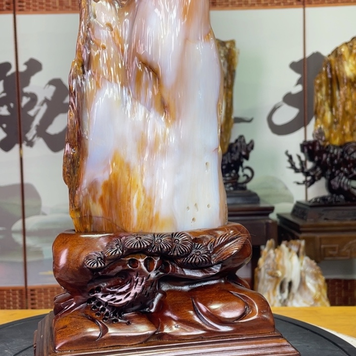 硅化玉未镶嵌珠宝奇石高33