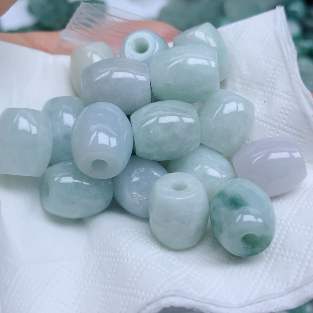 翡翠未镶嵌项链珠子珠