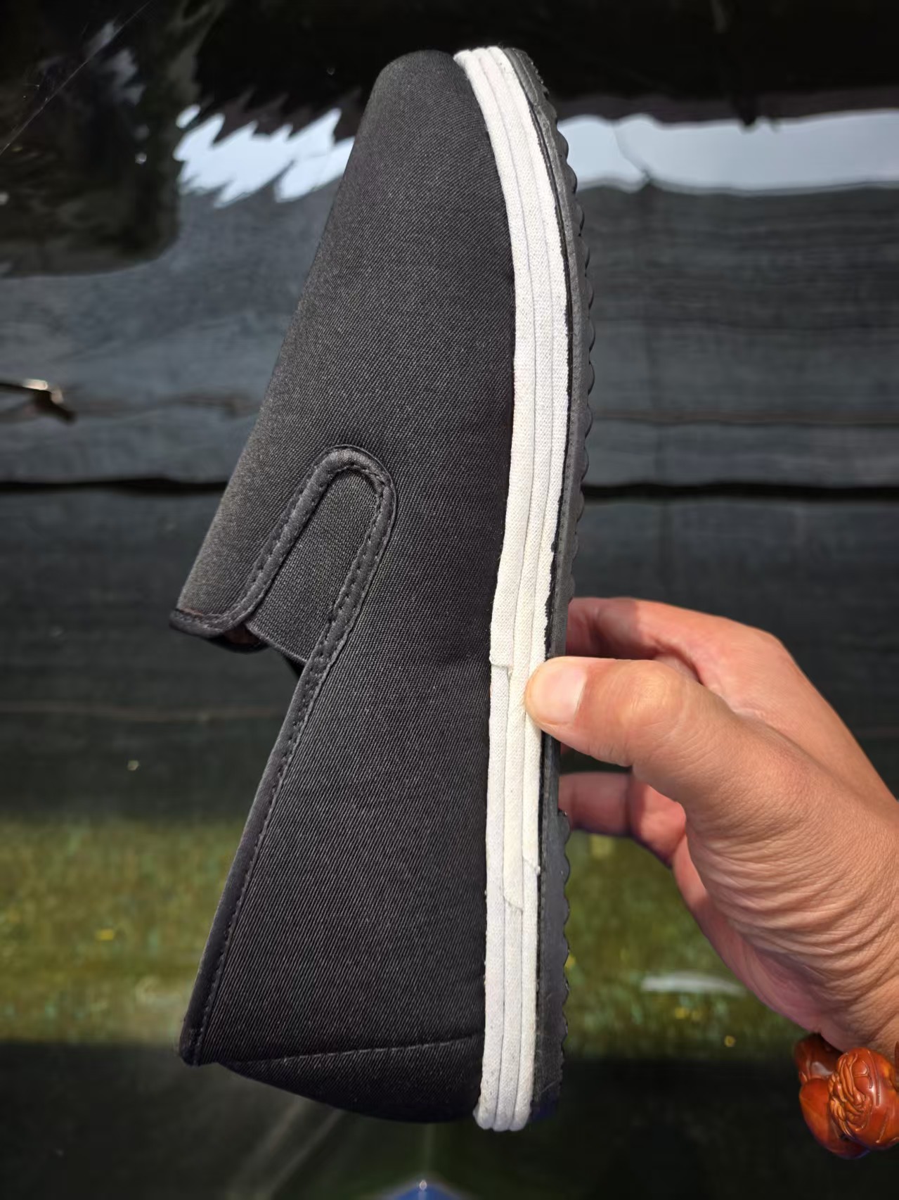 冬季千层底布鞋老北京布鞋棉鞋加绒夹棉中帮棉鞋男士透气一脚蹬