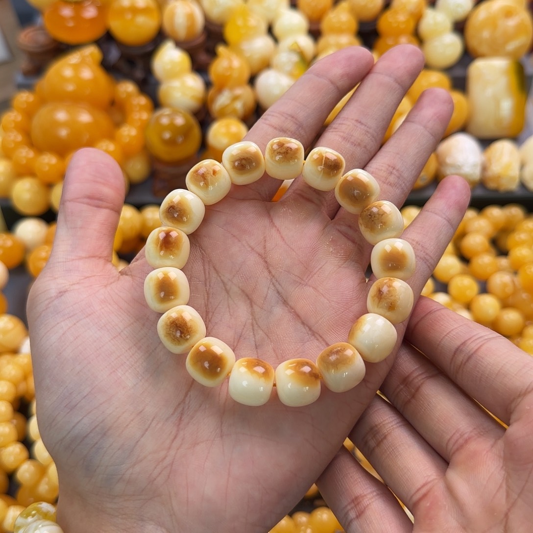 琥珀未镶嵌珠宝奇石13mm同料