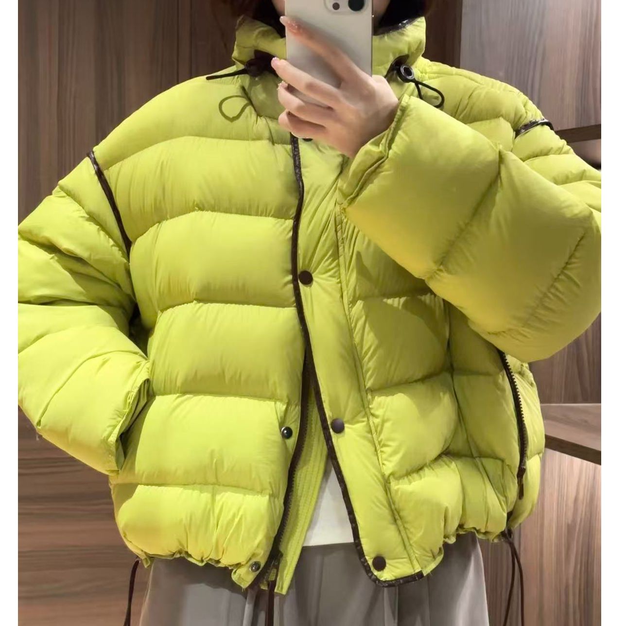 CHACHA【暖冬】休闲时尚百搭90白鸭绒羽绒服