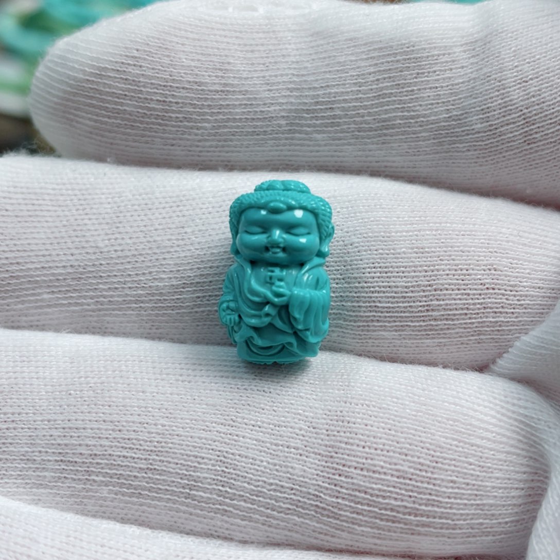 绿松石珠宝奇石未镶嵌心*?