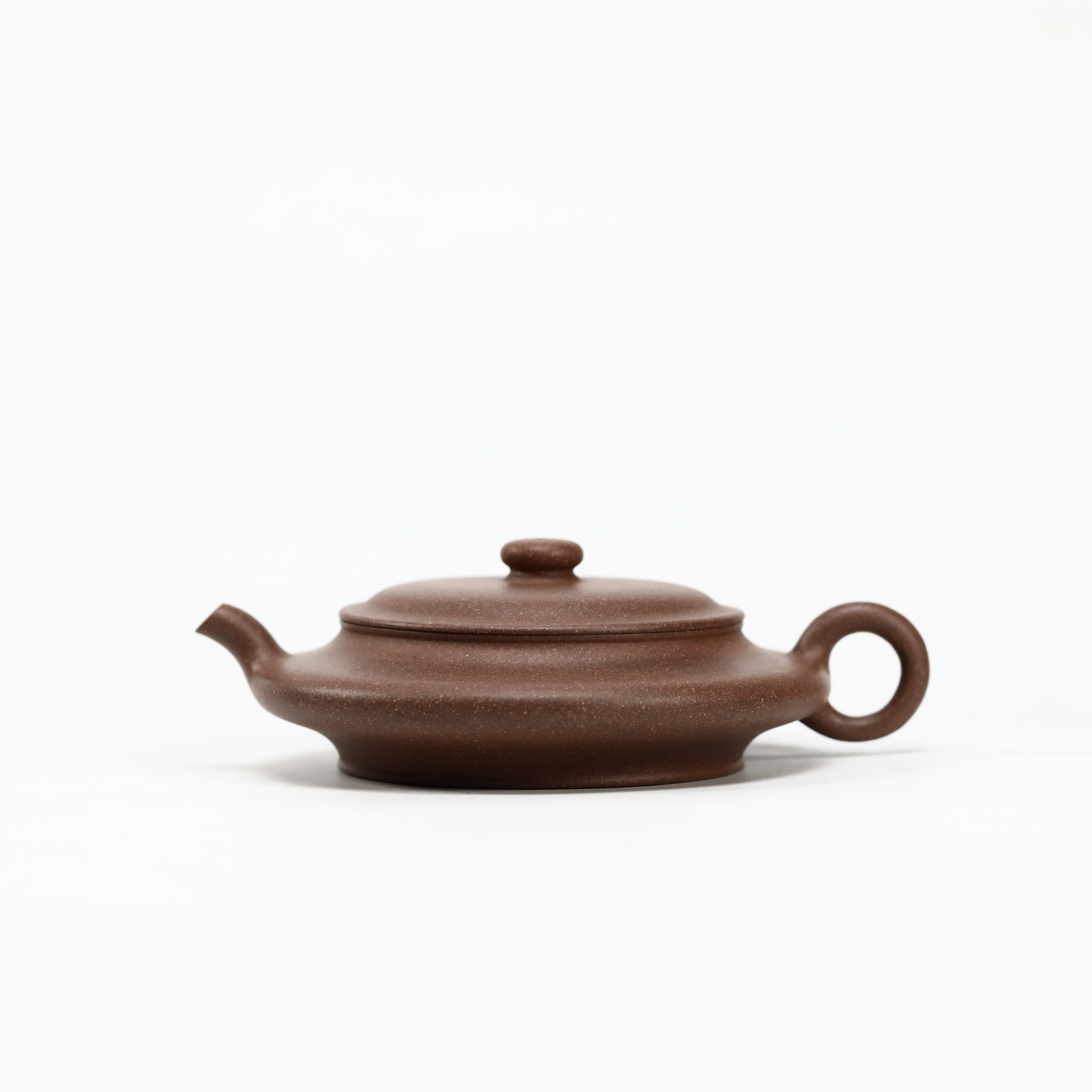 共生段泥 鸣远虚扁壶 独孔 115c 半手