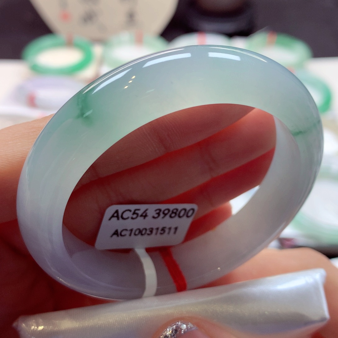 翡翠手镯未镶嵌6号正圈77