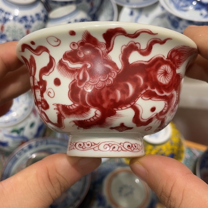 摆件陶景德镇陶瓷主人杯233