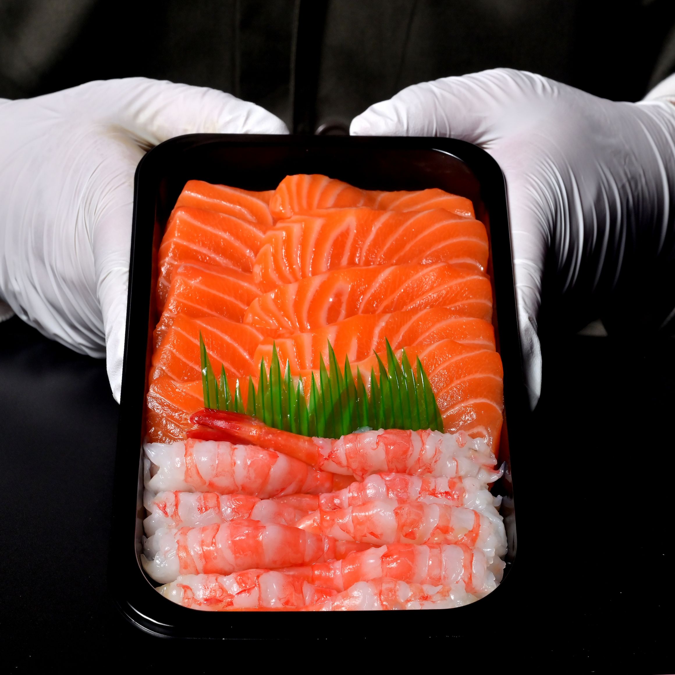 【三文鱼200g+甜虾10只】俄罗斯刺身甜虾 拔壳冰鲜发货顺丰包邮