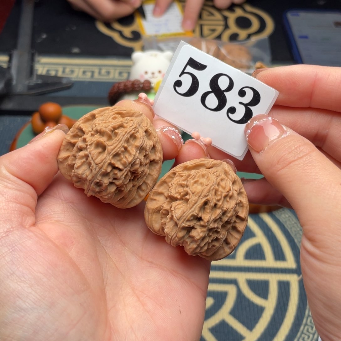 桃核把件38全品三角白583号