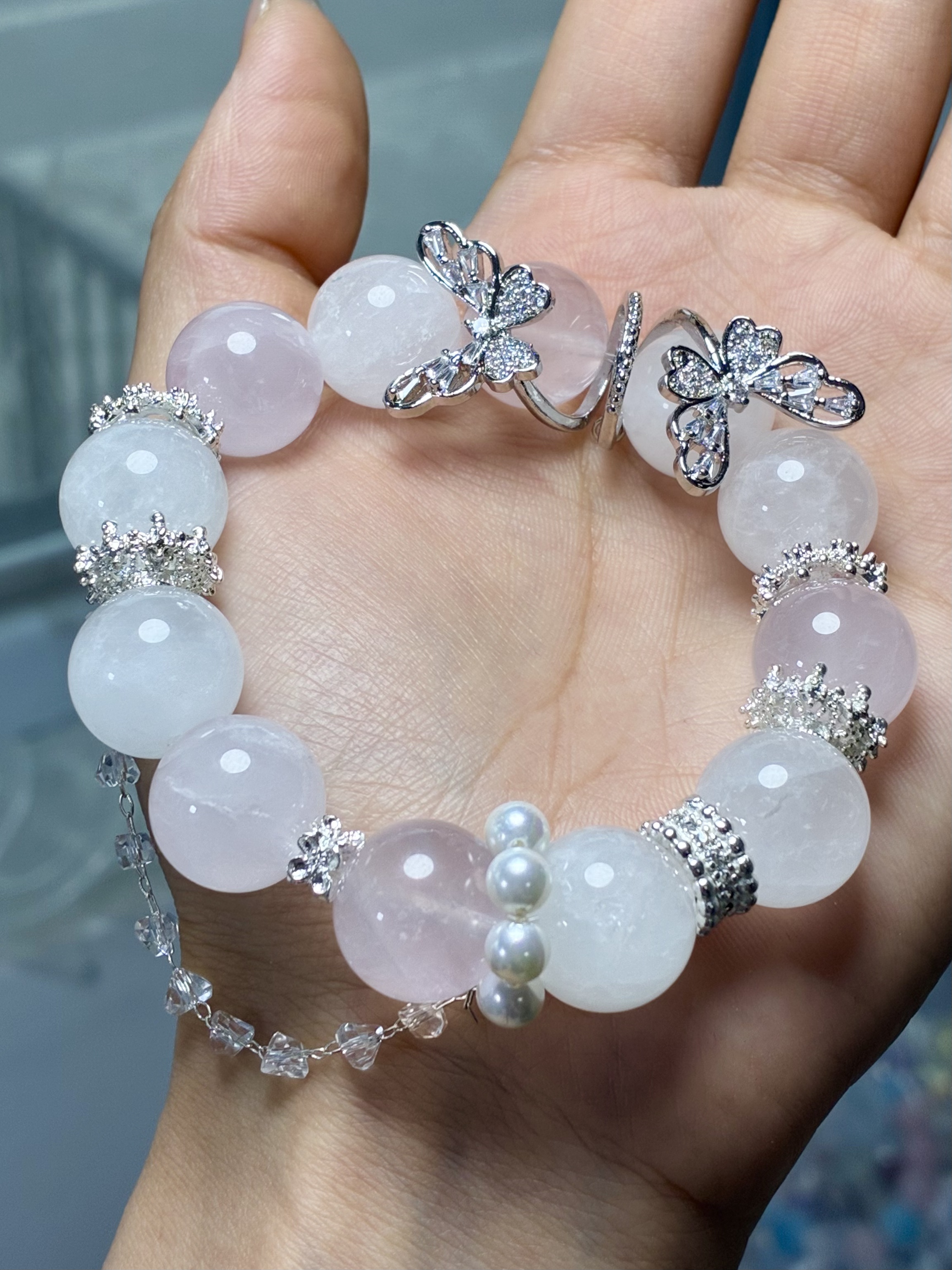 【蝴蝶仙子】DIY高奢气质设计手串夏季少女精致ins多样性发一