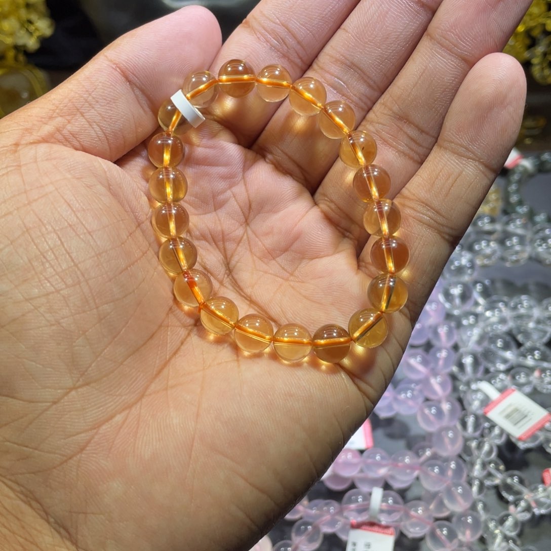 未镶嵌水晶手链黄水晶