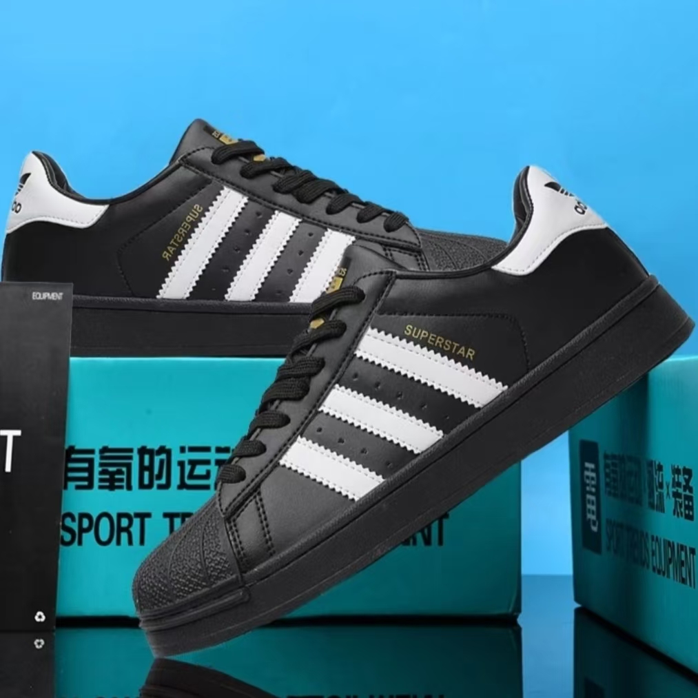 断码清仓金标贝壳头黑色男女同款2025新款休闲运动百搭板鞋男潮鞋