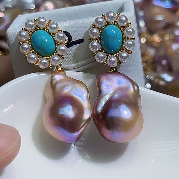 未镶嵌耳饰淡水珍珠