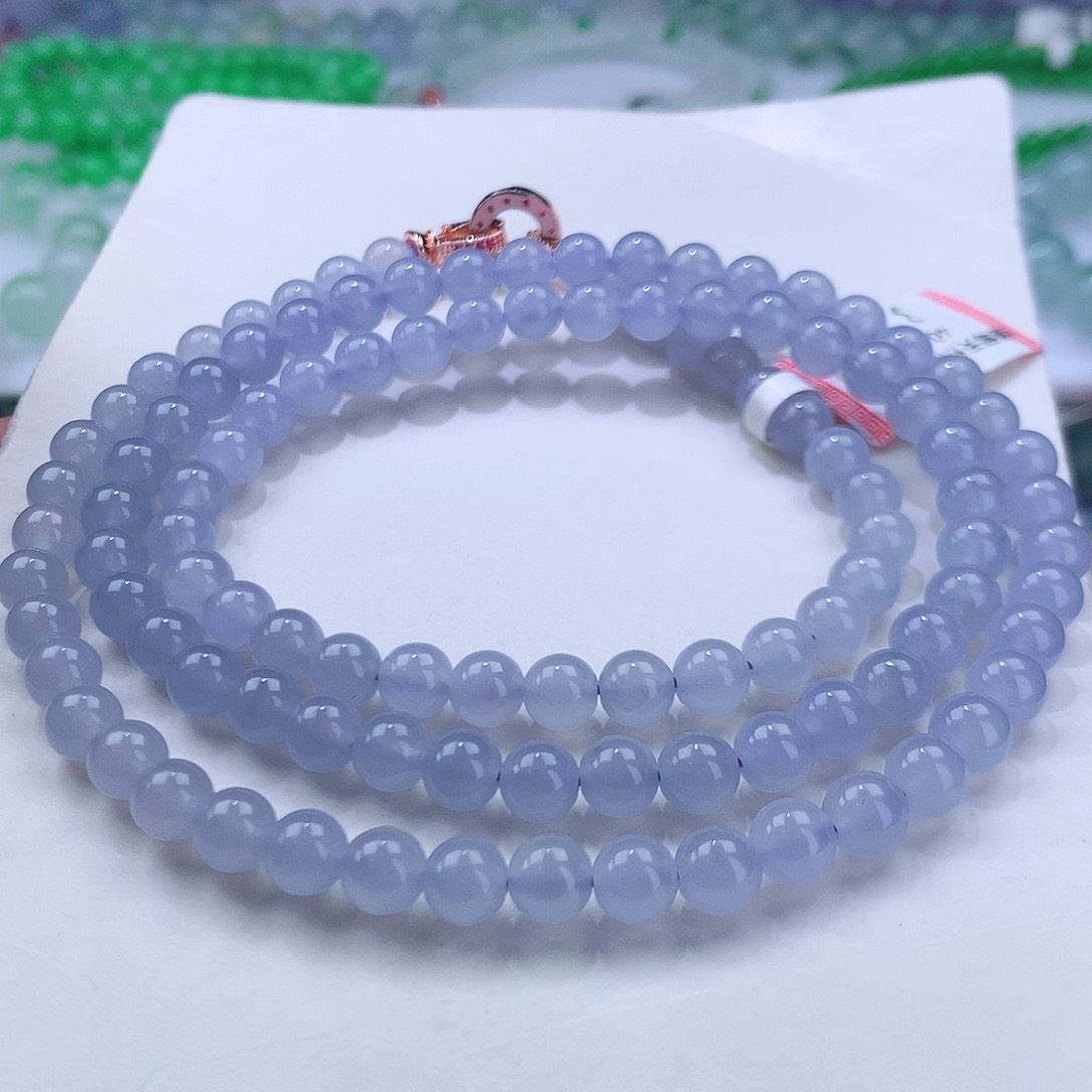 翡翠手串未镶嵌卡6