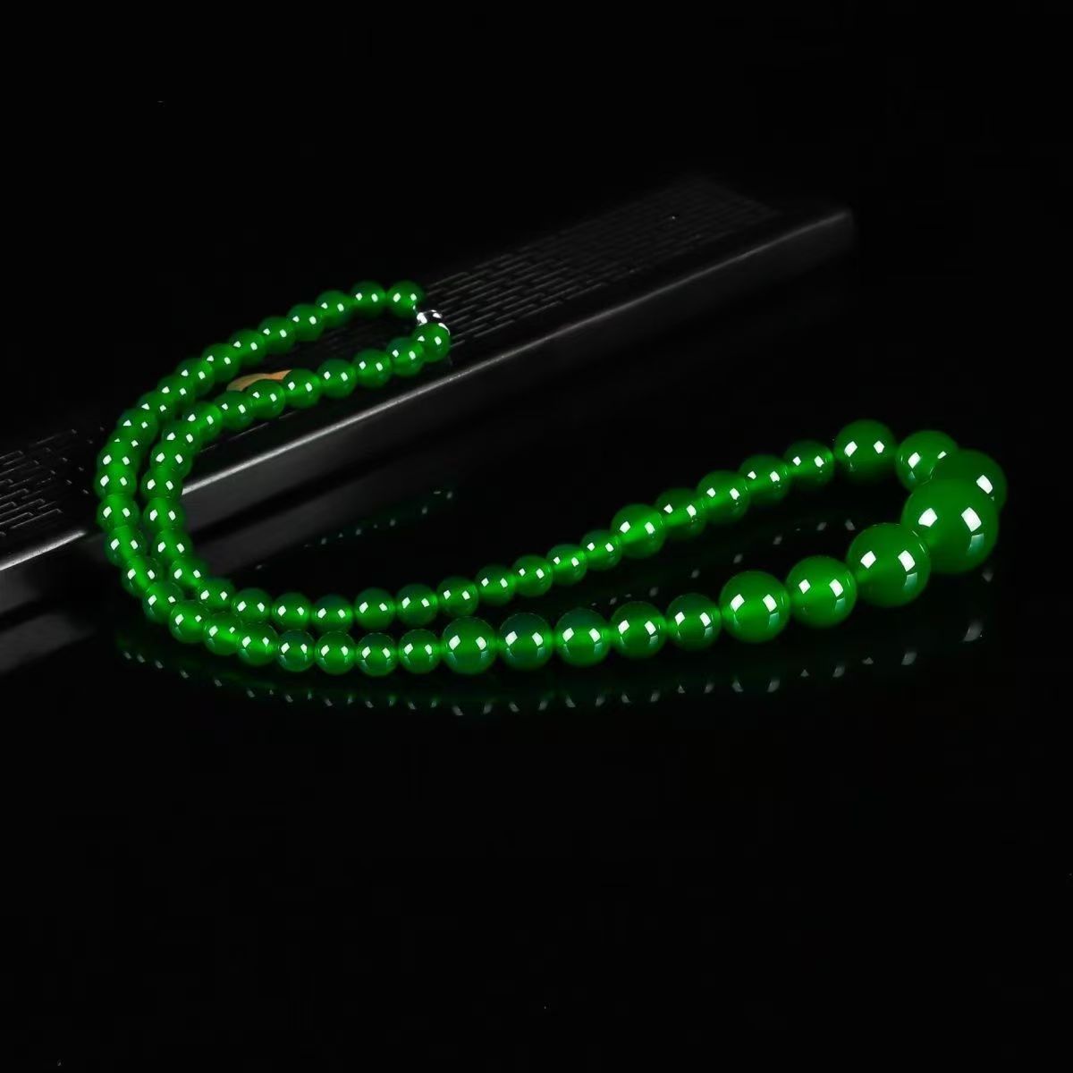 绿玛瑙玉髓妈妈链