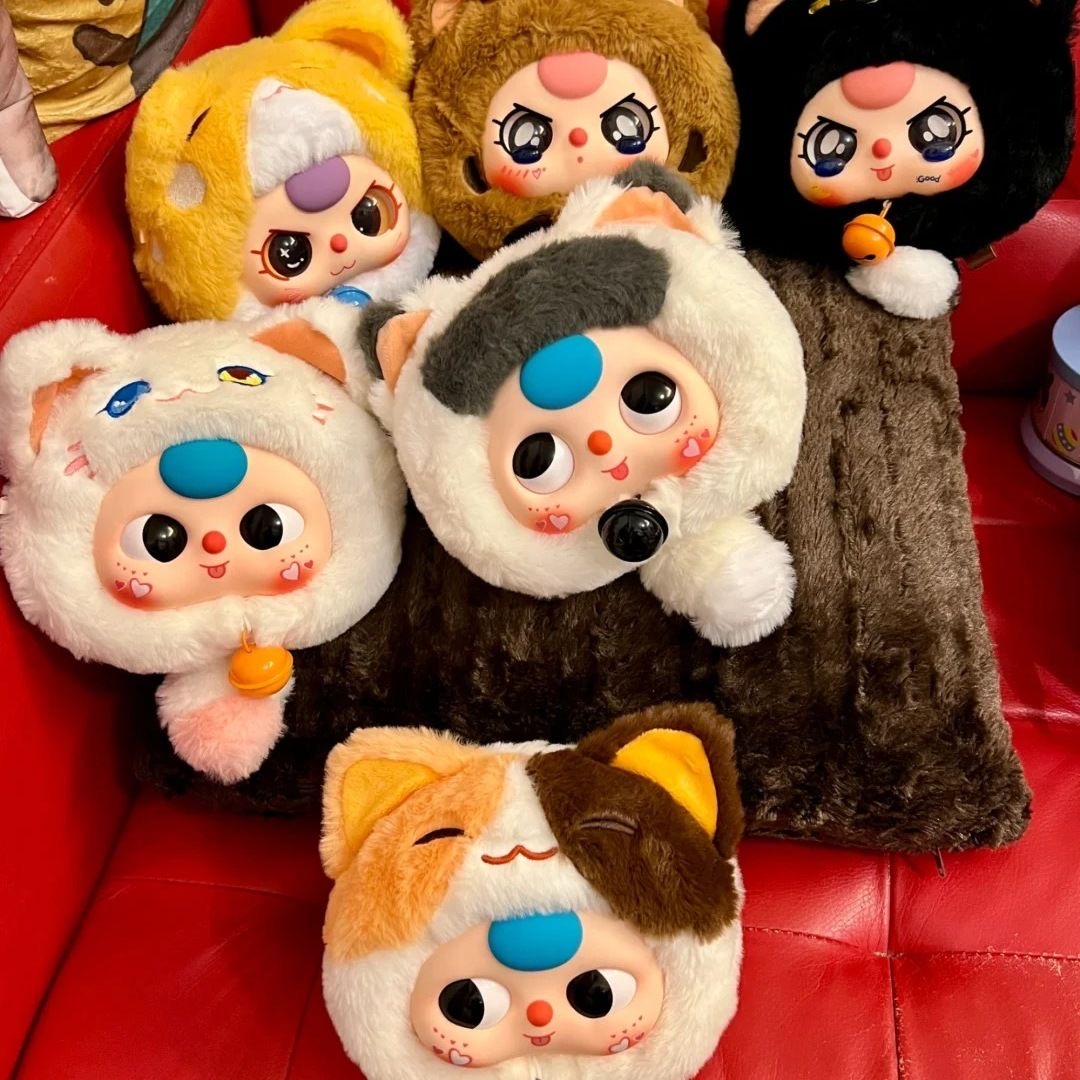 【浮浮专属】娃三岁招财猫拉链包毛绒潮流礼物减压盲盒