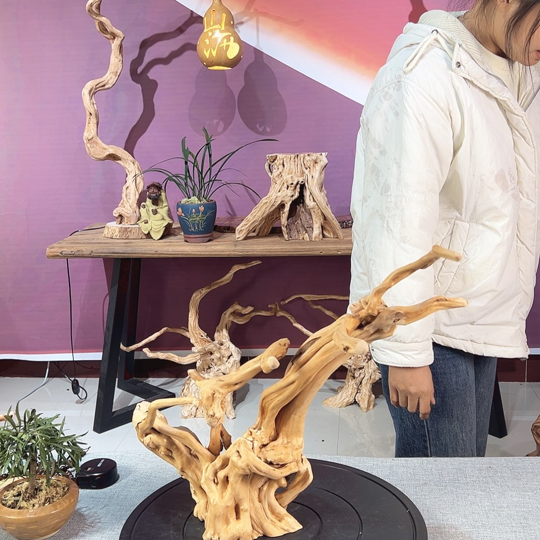 元***子木天然杜鹃根根艺摆件