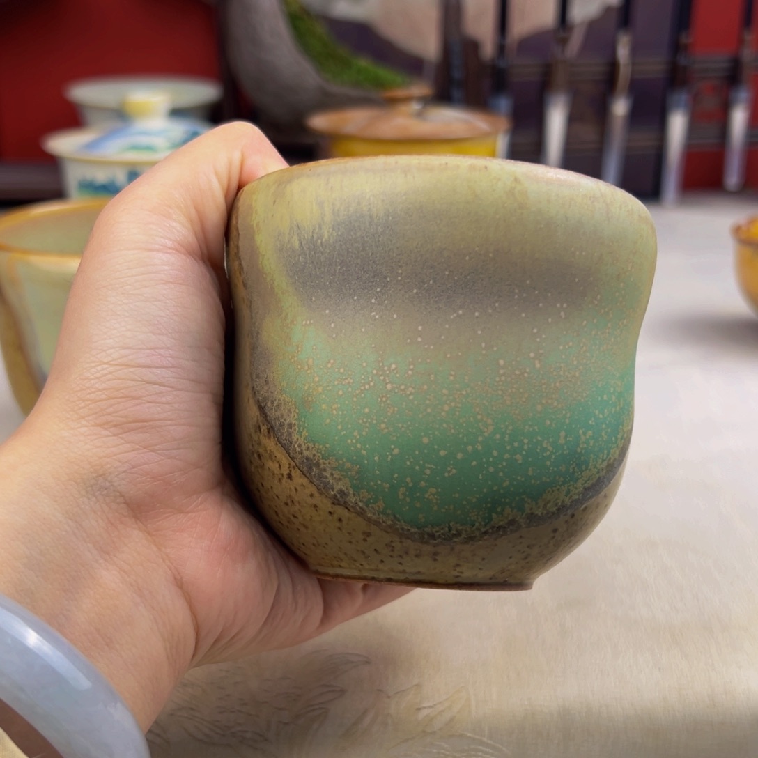 杯子纯手工柴烧主人杯