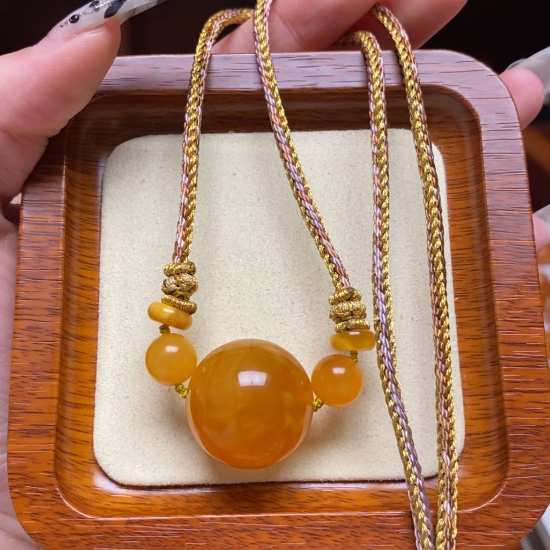 【闪购商品】蜜蜡颈饰未镶嵌项链